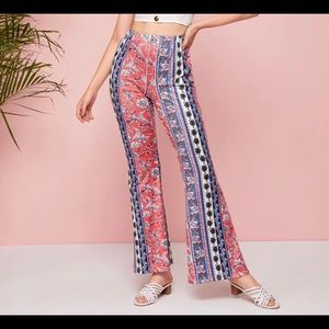 Floral Flare Pants